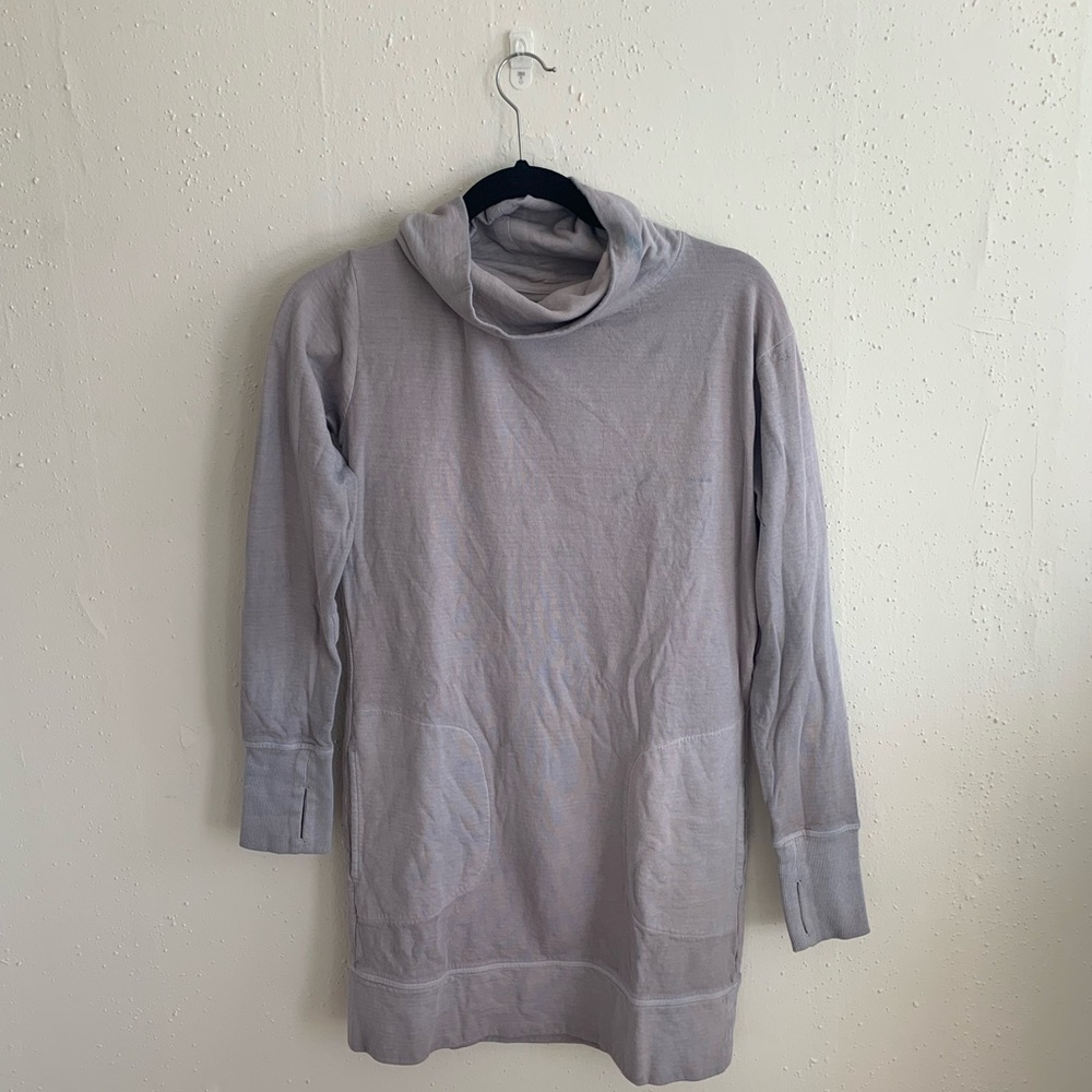 Athleta Cowl Neck Sweatshirt Dress Size XS